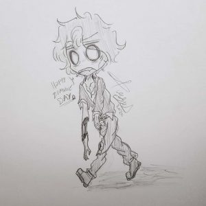 Otro trabajo de Agus, de un zombie