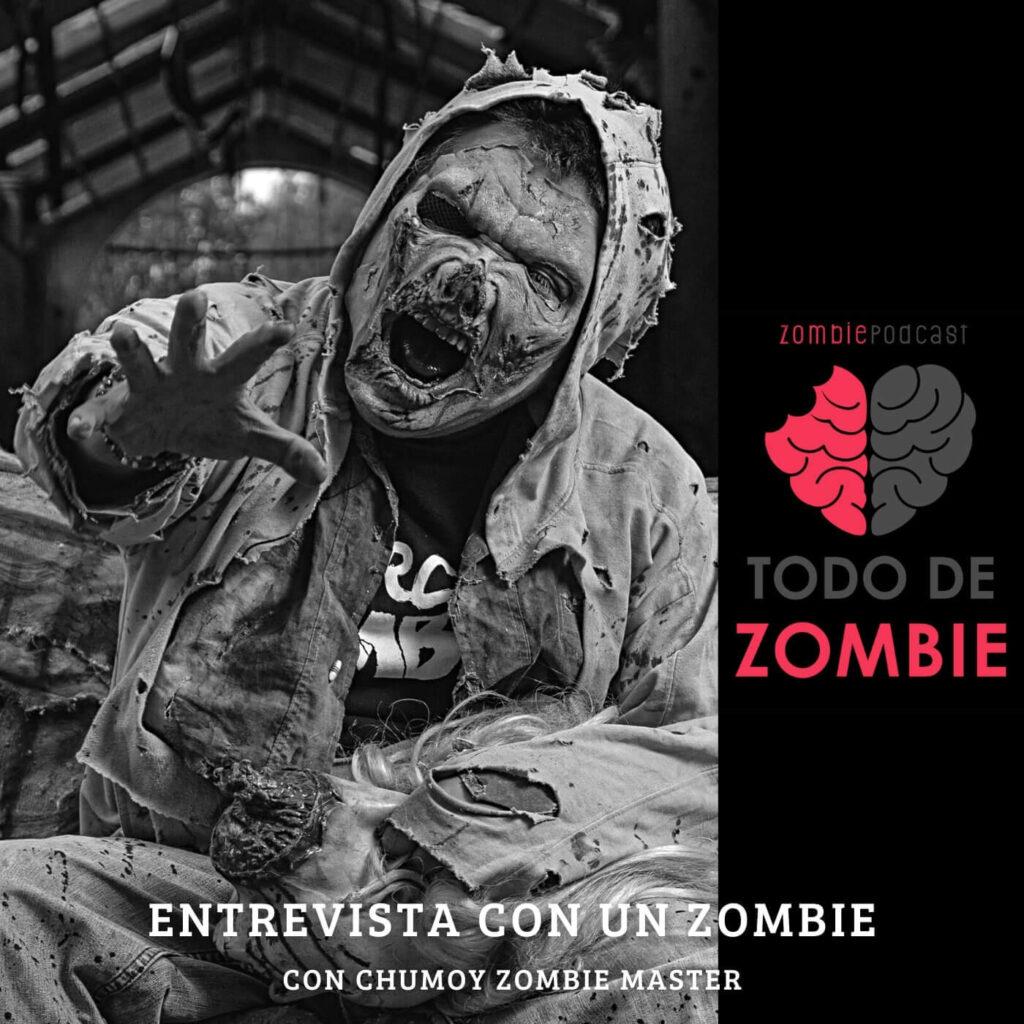 Foto de Chumoy Zombie Master sentado y alzando la mano par atraparte