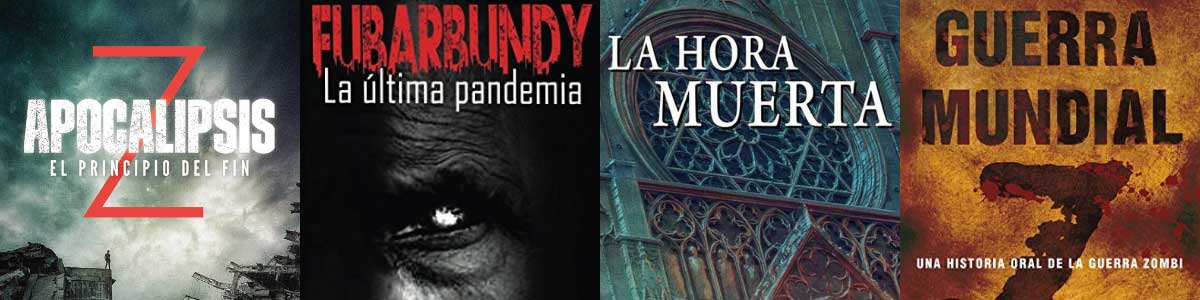 Portadas de libros o novelas de zombies