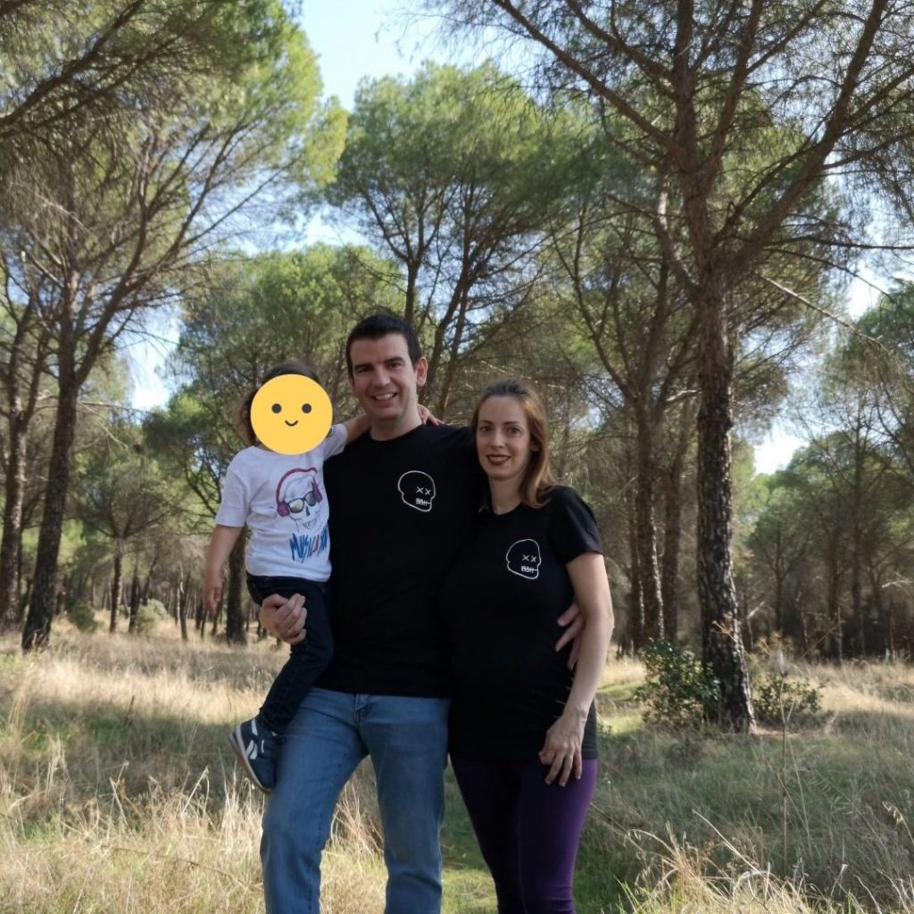 Gema, David y la pequeña susurradora en 2020